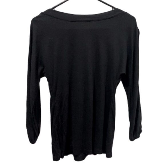 Ann Taylor Loft Petites Black V-Neck Top – Size S/P - Picture 4 of 5